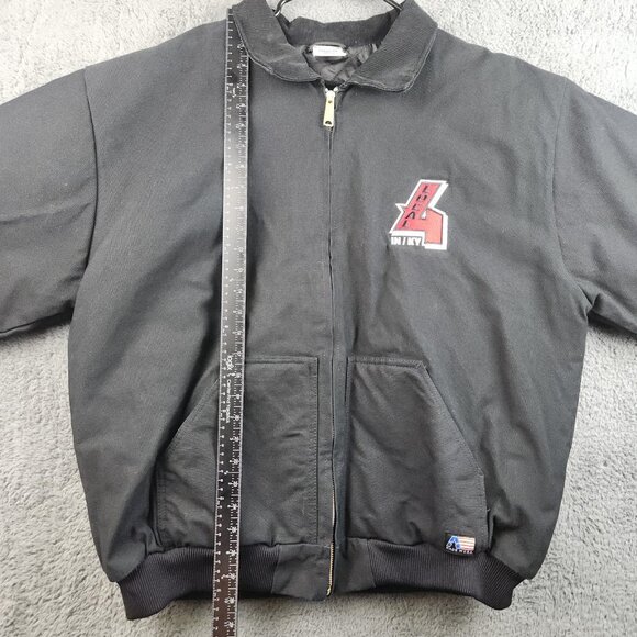 Vintage Teamsters Canvas Bomber Jacket Men's 2XL 90's Quilt Lined Union USA Made - Picture 6 of 11